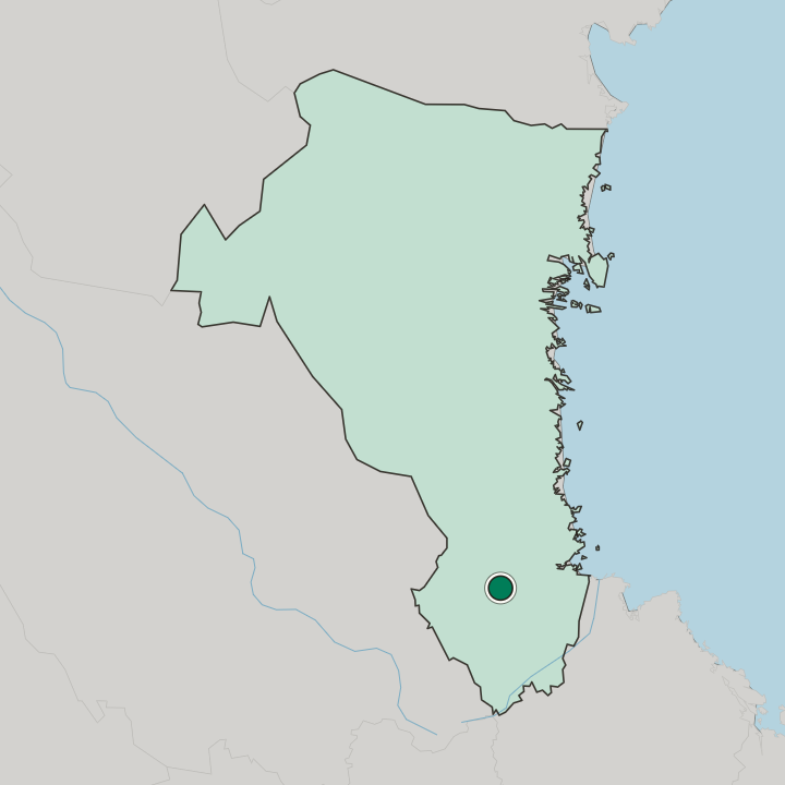 Map showing Sandviken — In Gävleborg County