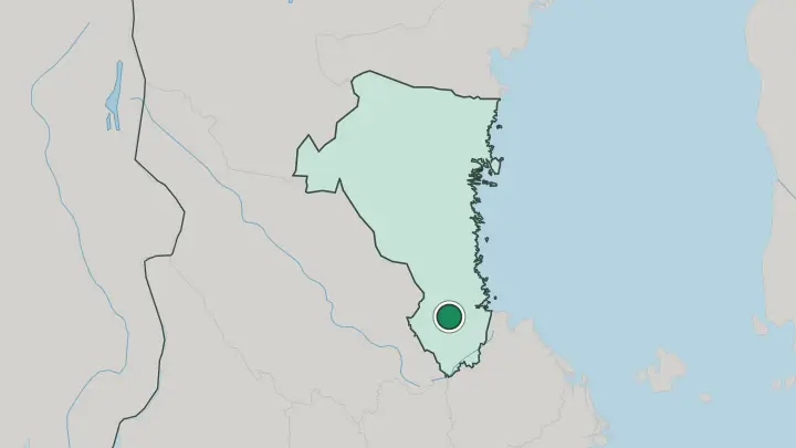 Map of Sandviken in Sweden