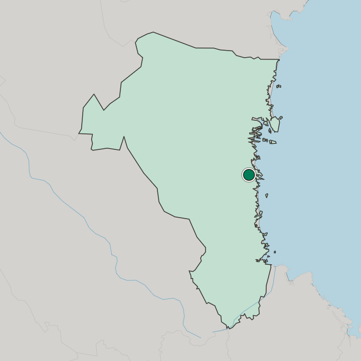 Map showing Söderhamn — In Gävleborg County