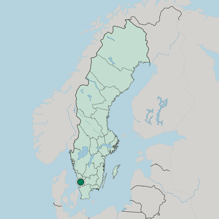 Map showing Kärleken — In Sweden
