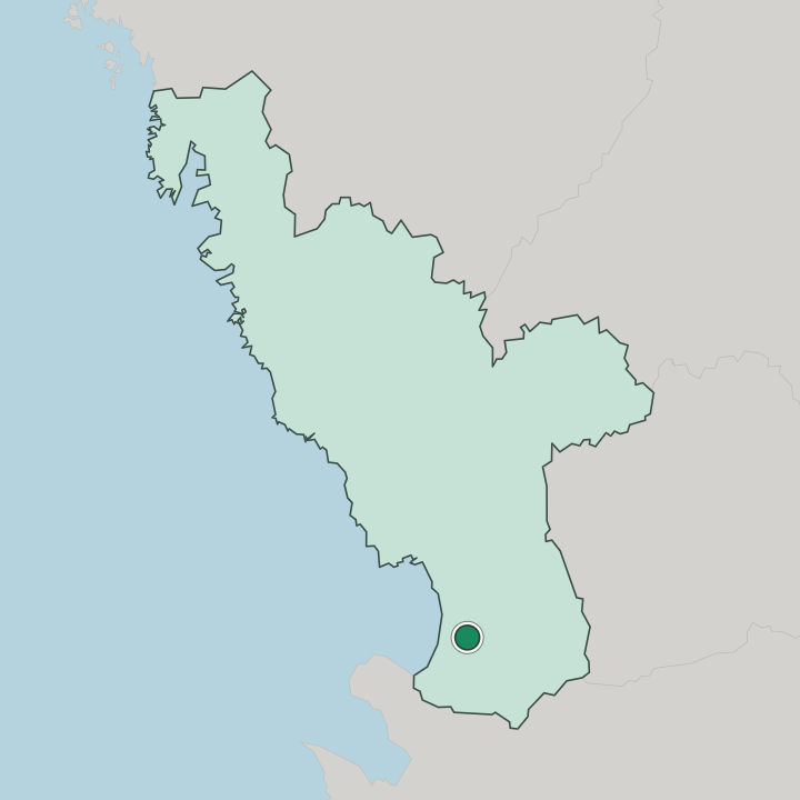 Map showing Laholm — In Halland County