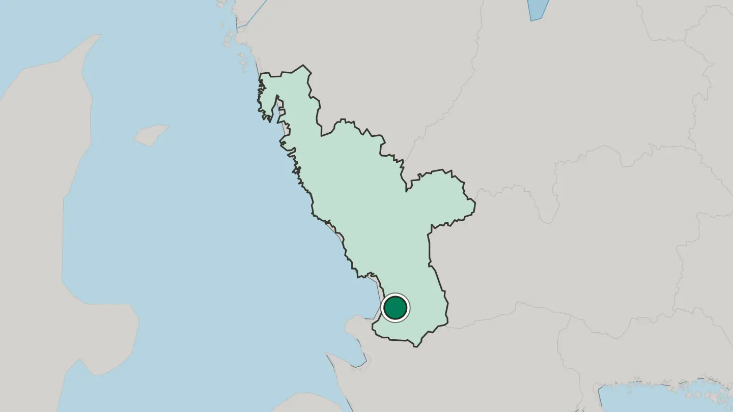 Map of Laholm in Sweden