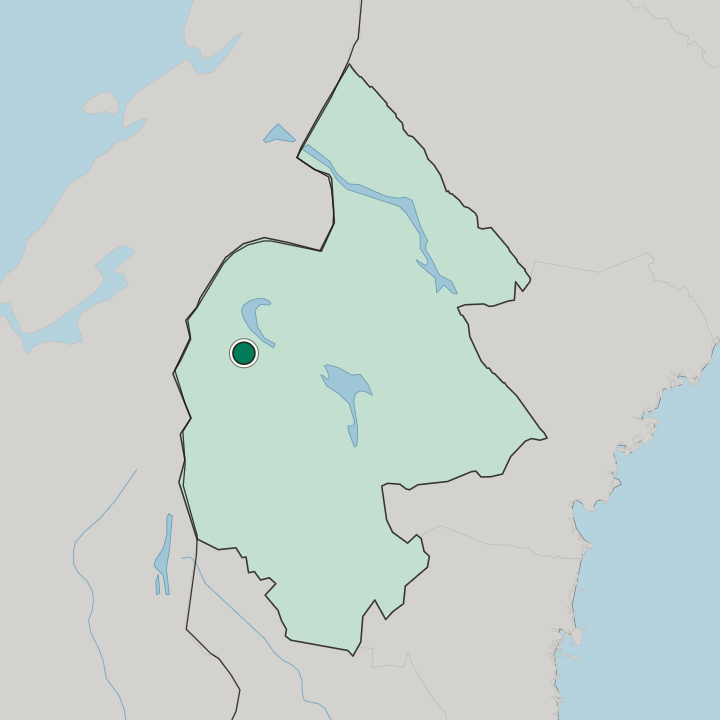 Map showing Åre — In Jämtland County