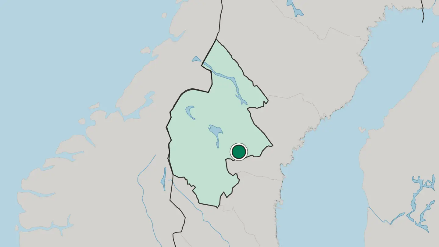 Map of Bräcke in Sweden