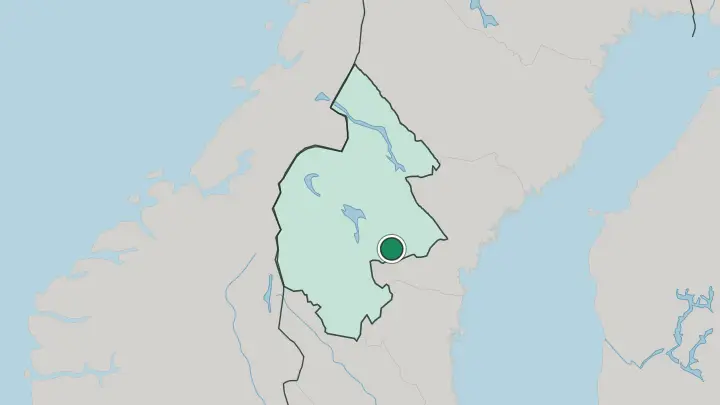 Map of Bräcke in Sweden