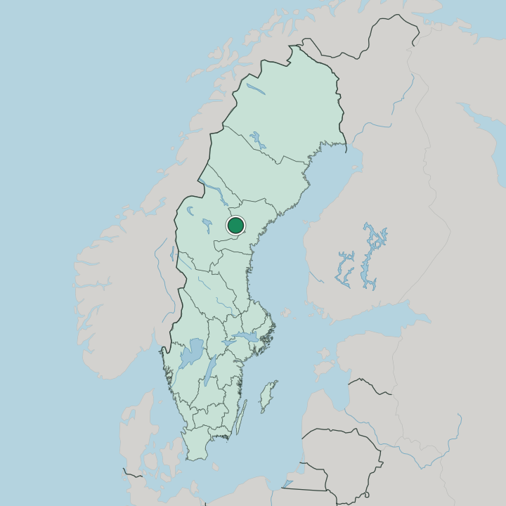 Map showing Hammarstrand — In Sweden