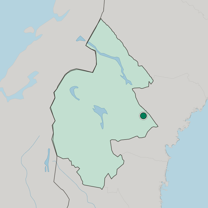 Map showing Hammarstrand — In Jämtland County