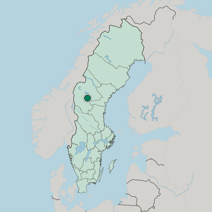 Map showing Hoverberg — In Sweden
