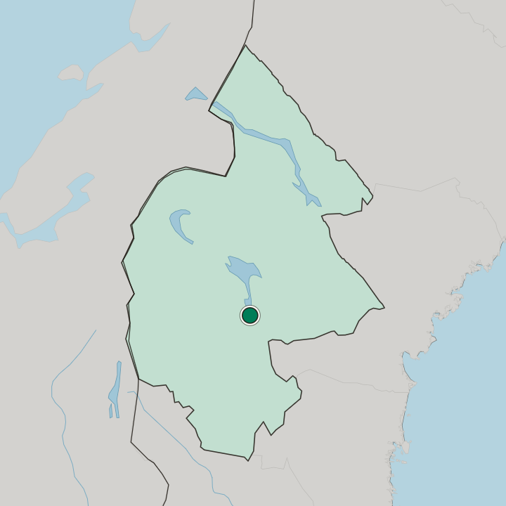 Map showing Hoverberg — In Jämtland County