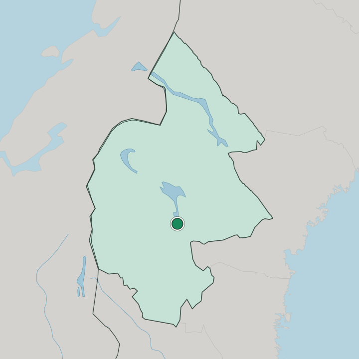 Map showing Hoverberg — In Jämtland County