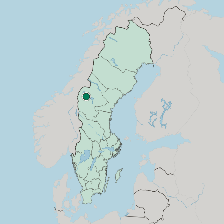 Map showing Järpen — In Sweden