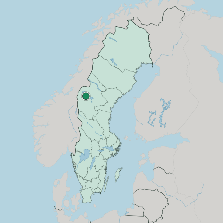 Map showing Järpen — In Sweden