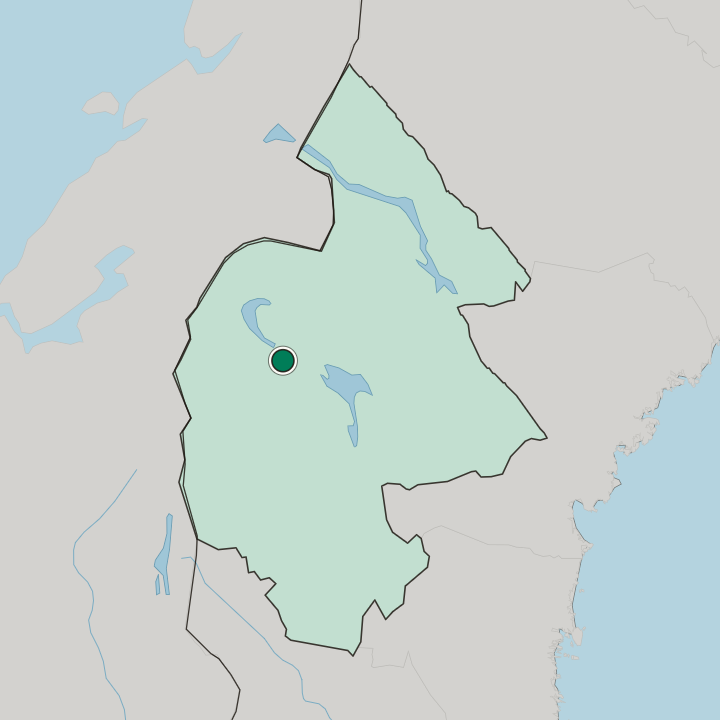 Map showing Järpen — In Jämtland County