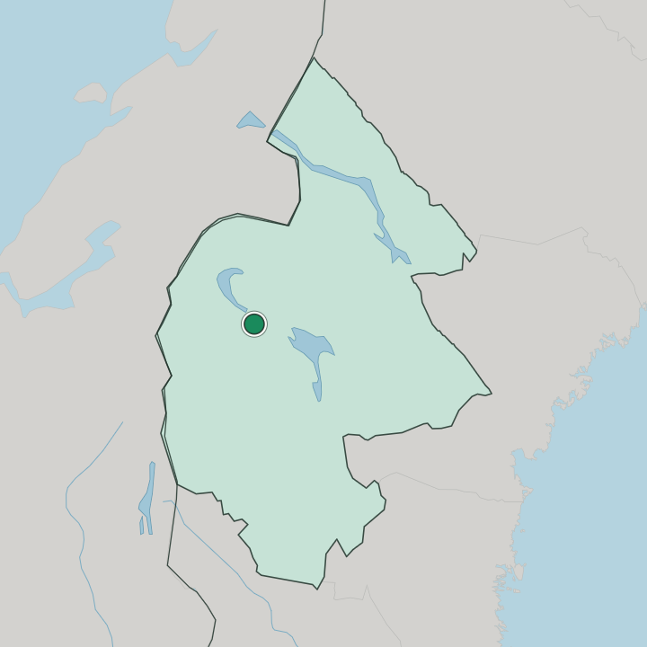 Map showing Järpen — In Jämtland County