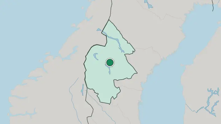 Map of Krokom in Sweden