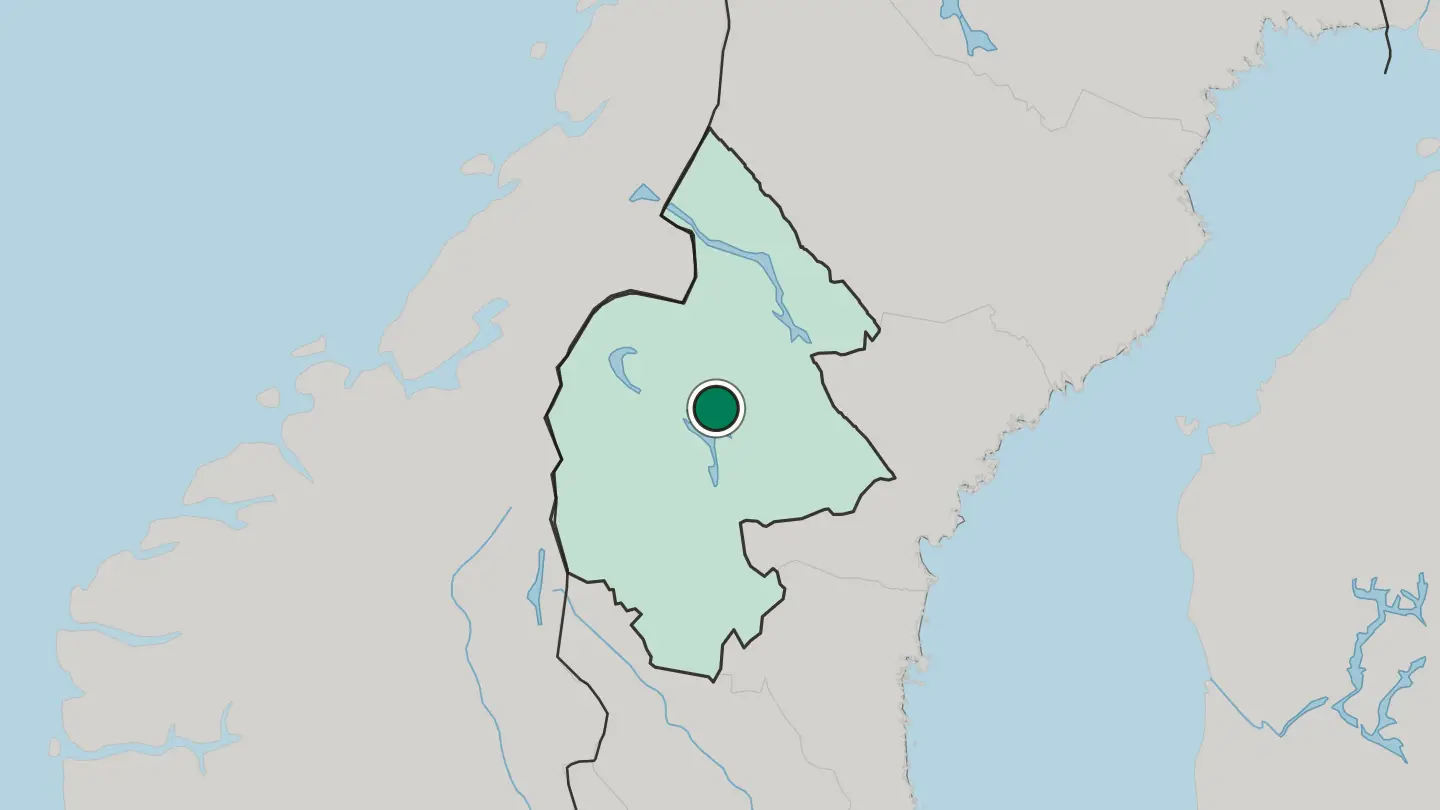 Map of Krokom in Sweden