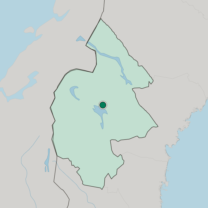 Map showing Krokom — In Jämtland County
