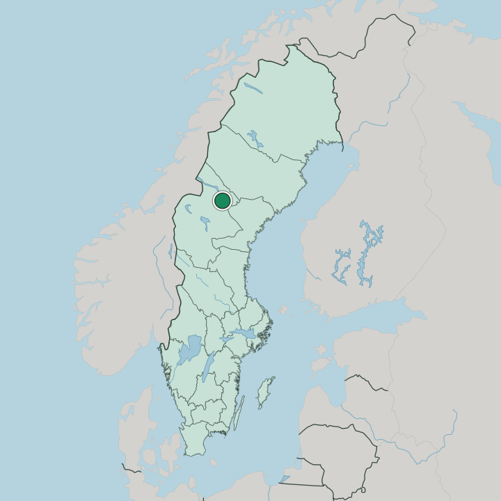 Map showing Strömsund — In Sweden