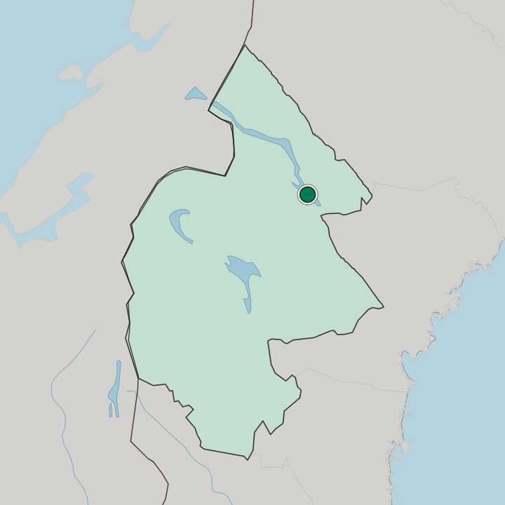 Map showing Strömsund — In Jämtland County