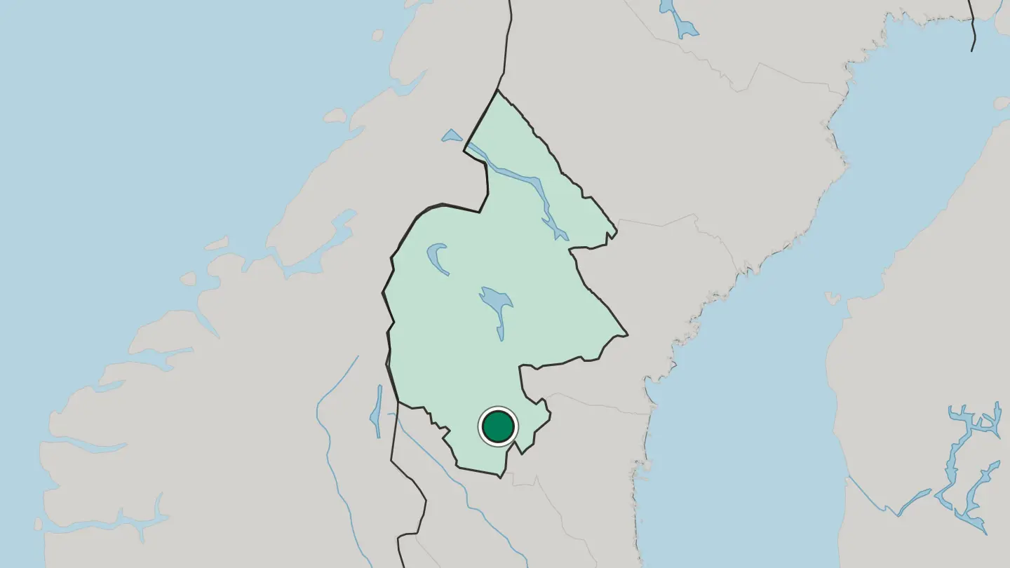 Map of Sveg in Sweden