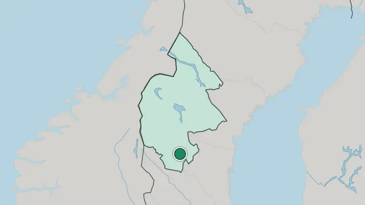 Map of Sveg in Sweden
