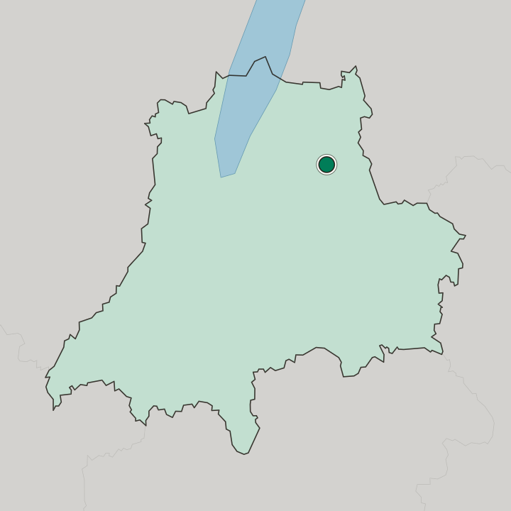 Map showing Aneby — In Jönköping County