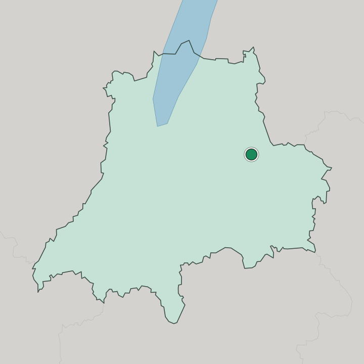 Map showing Eksjö — In Jönköping County