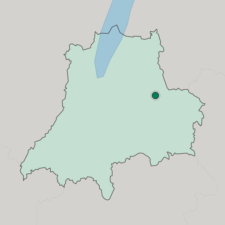 Map showing Eksjö — In Jönköping County