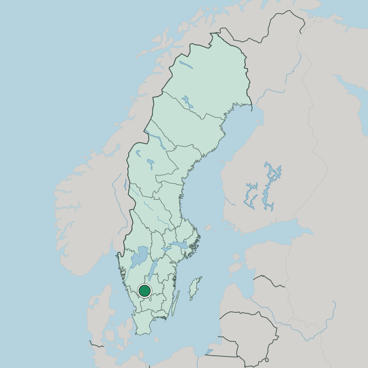 Map showing Gnosjö — In Sweden