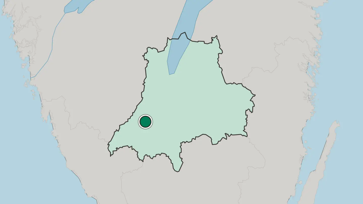 Map of Gnosjö in Sweden