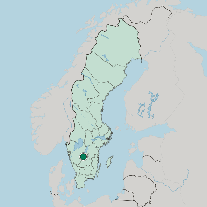 Map showing Habo — In Sweden