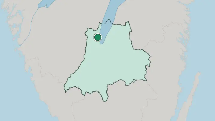 Map of Habo in Sweden