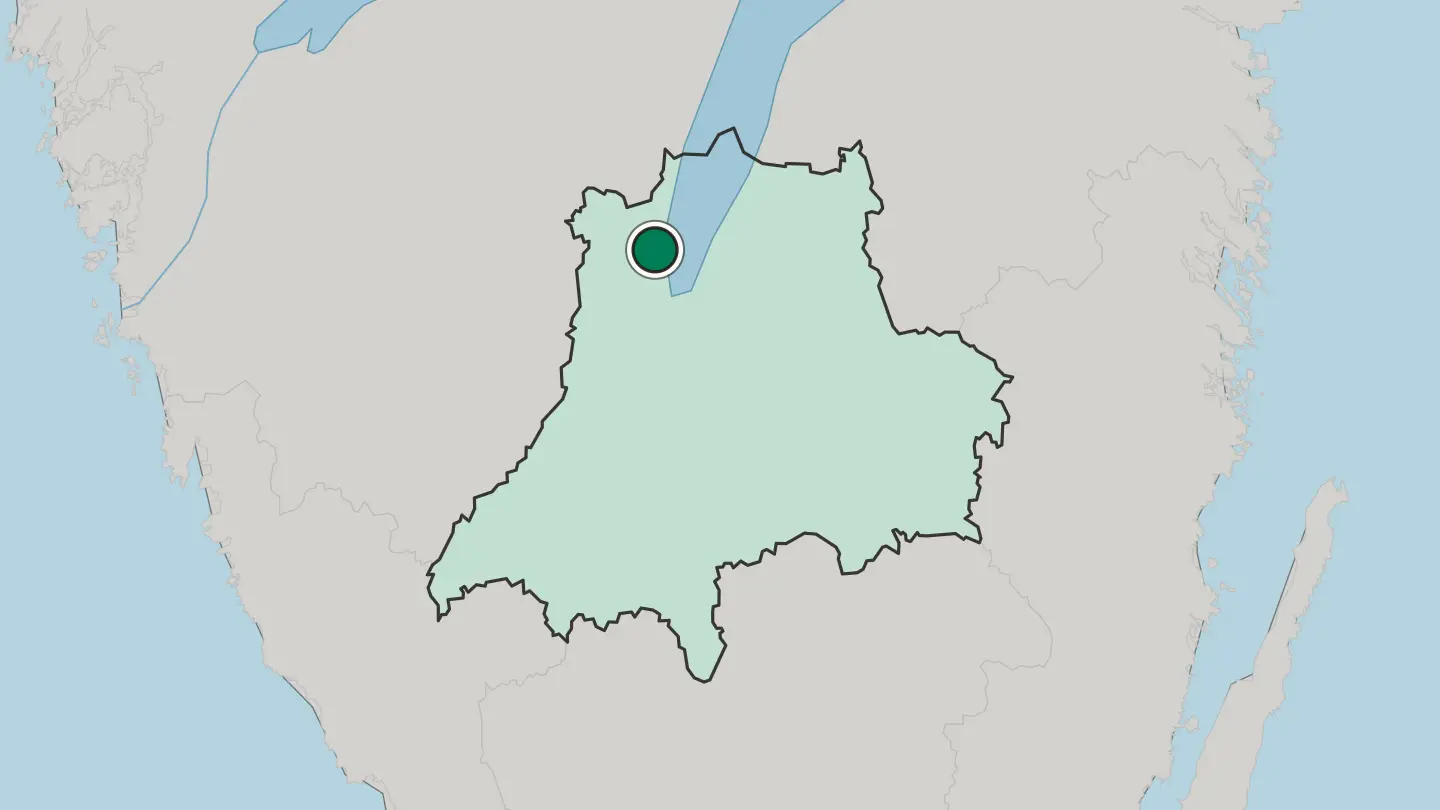 Map of Habo in Sweden