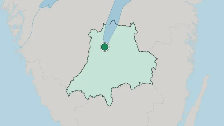 Map of Jönköping in Sweden