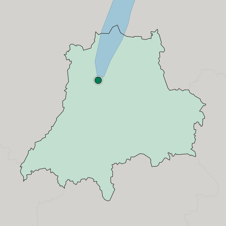 Map showing Jönköping — In Jönköping County
