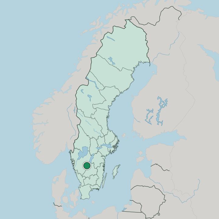 Map showing Mullsjö — In Sweden