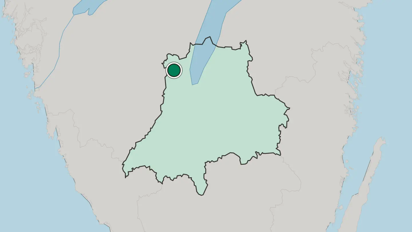 Map of Mullsjö in Sweden