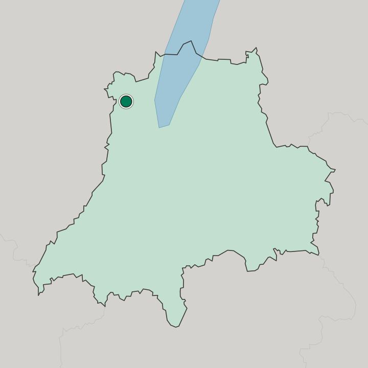 Map showing Mullsjö — In Jönköping County