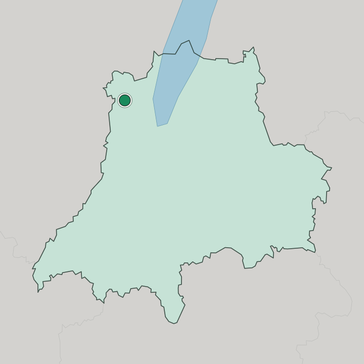 Map showing Mullsjö — In Jönköping County