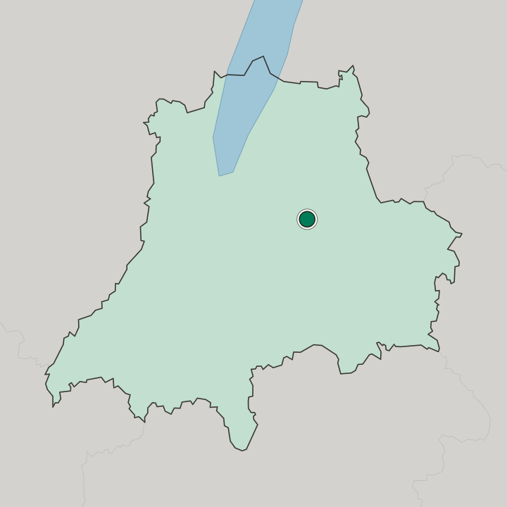 Map showing Nässjö — In Jönköping County