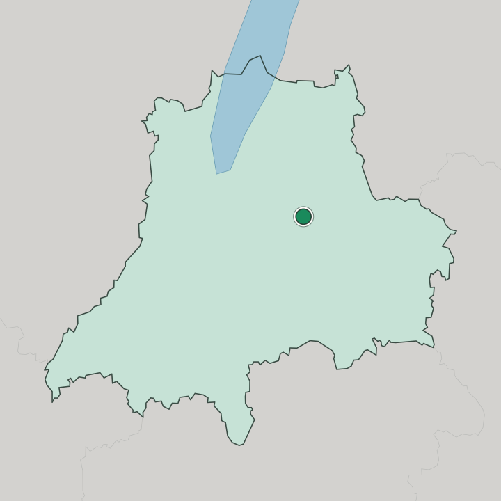 Map showing Nässjö — In Jönköping County