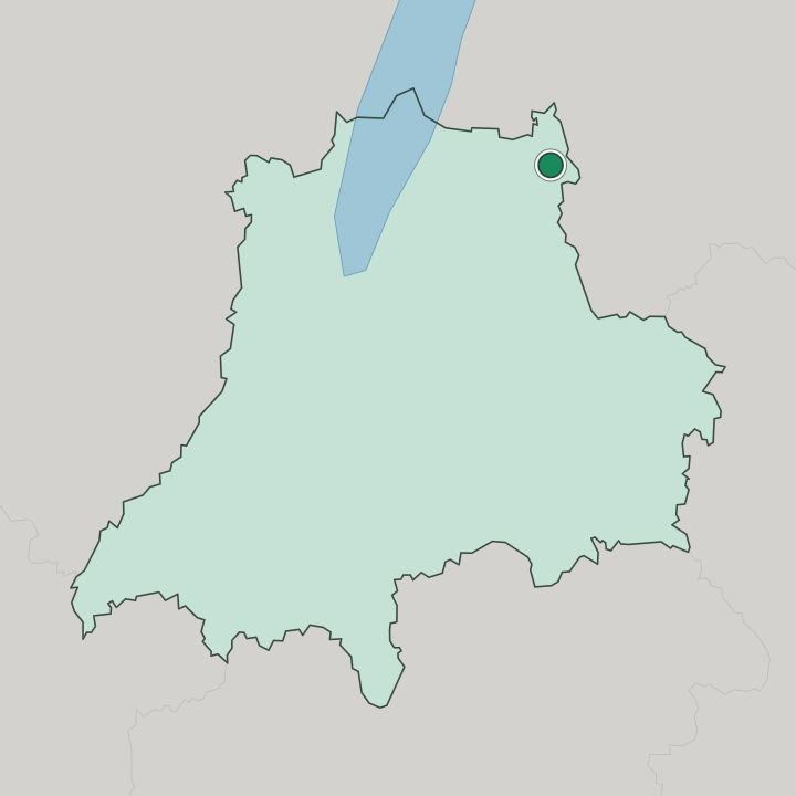 Map showing Tranås — In Jönköping County