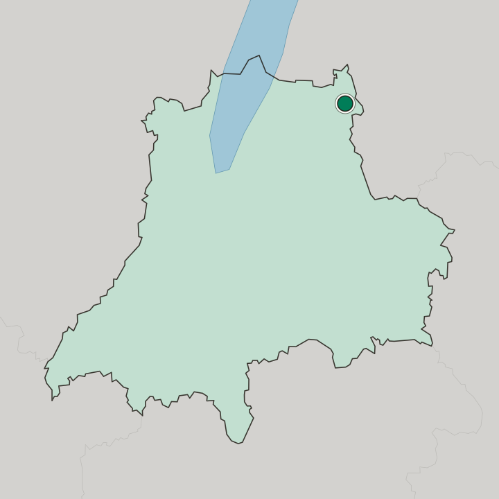 Map showing Tranås — In Jönköping County