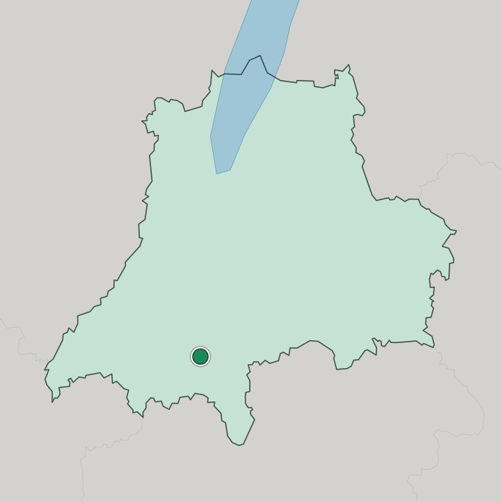 Map showing Värnamo — In Jönköping County