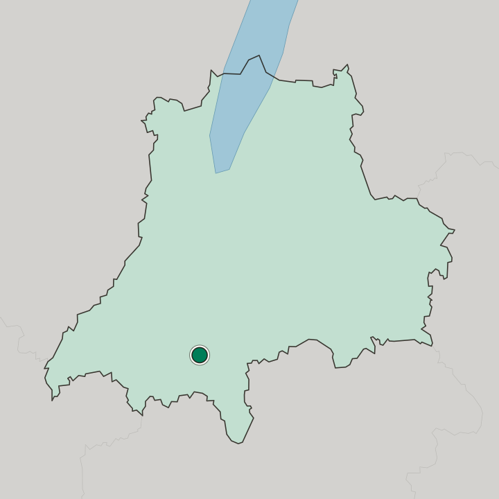 Map showing Värnamo — In Jönköping County