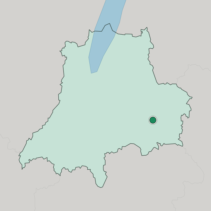 Map showing Vetlanda — In Jönköping County
