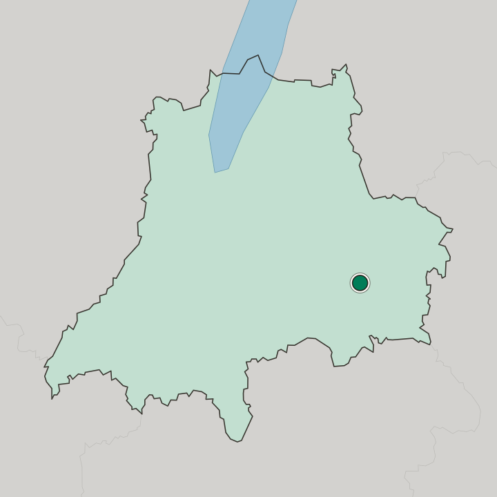 Map showing Vetlanda — In Jönköping County