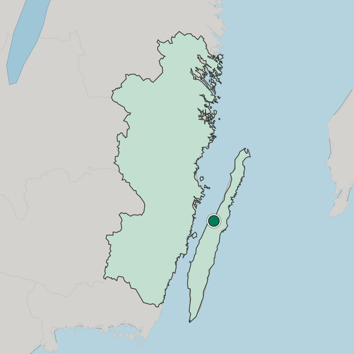 Map showing Borgholm — In Kalmar County
