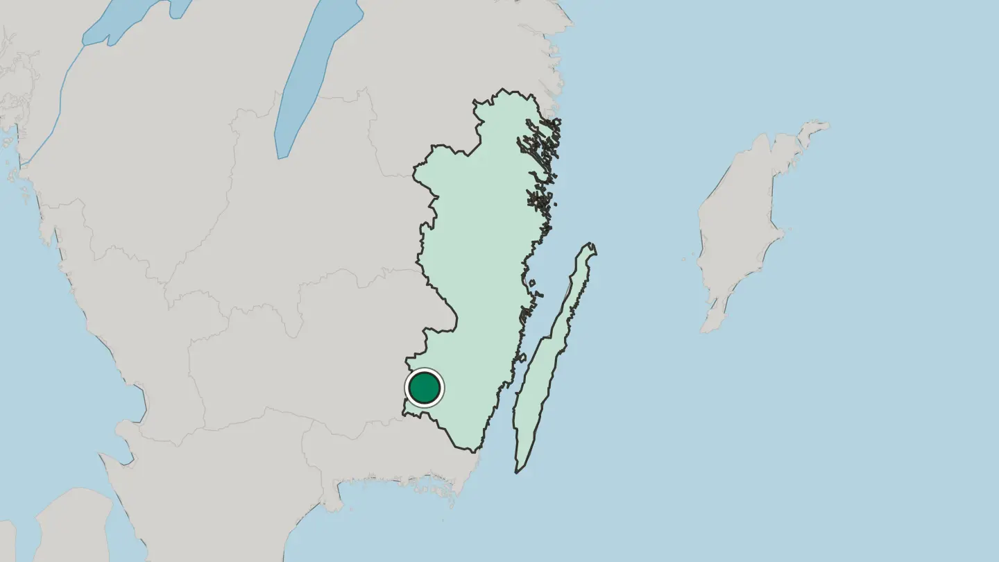 Map of Emmaboda in Sweden