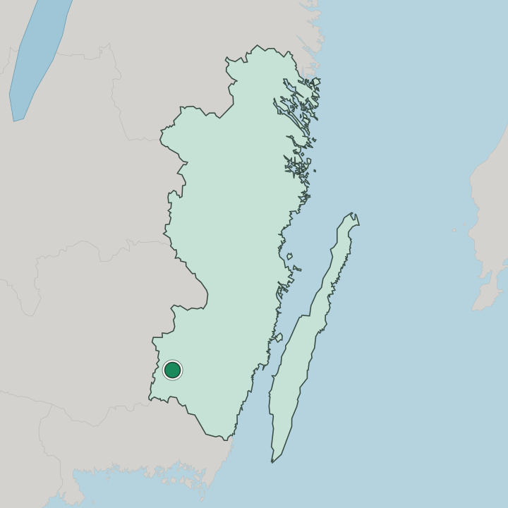 Map showing Emmaboda — In Kalmar County